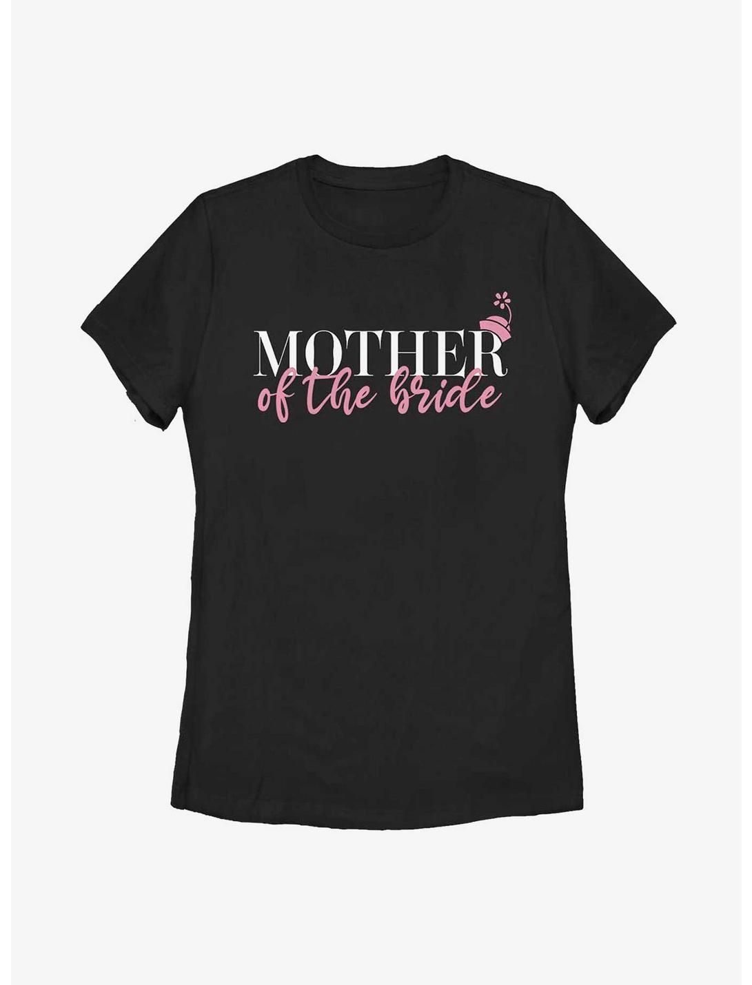 Disney Minnie Mouse Mother Of The Bride Womens T-Shirt, BLACK, hi-res