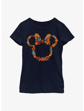 Disney Minnie Mouse Autumn Wreath Youth Girls T-Shirt, , hi-res