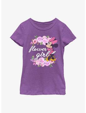 Disney Minnie Mouse Flower Girl Youth Girls T-Shirt, , hi-res