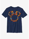 Disney Minnie Mouse Autumn Wreath Youth T-Shirt, NAVY, hi-res