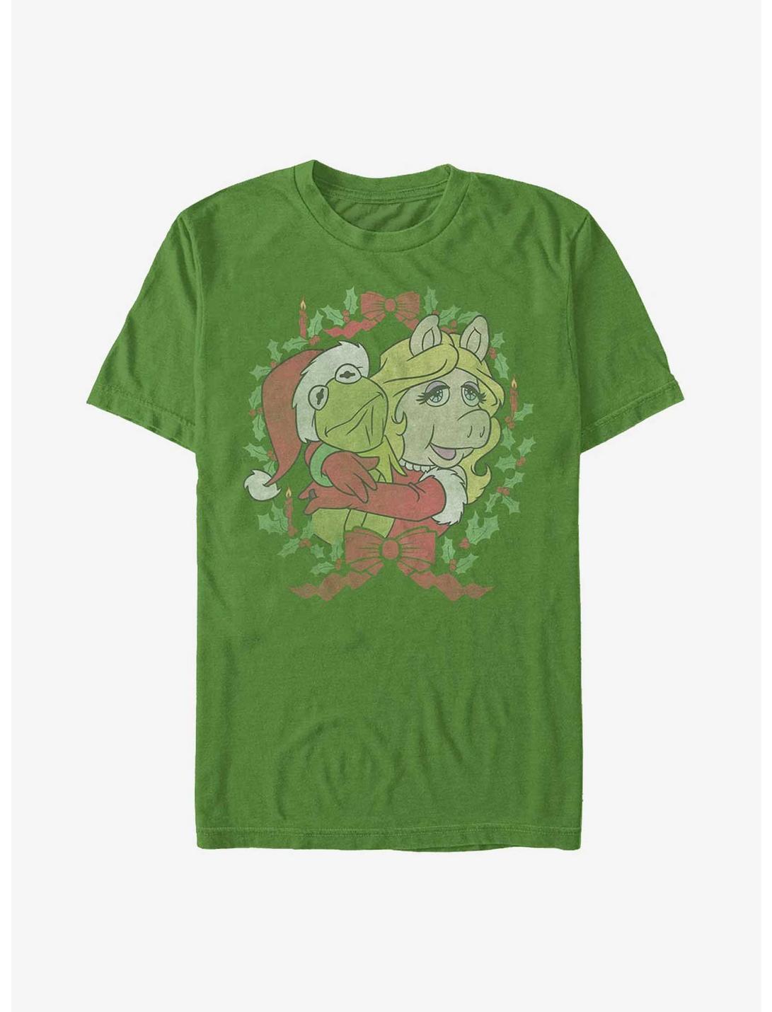 Disney The Muppets Kermit & Miss Piggy Wreath Love T-Shirt, KELLY, hi-res