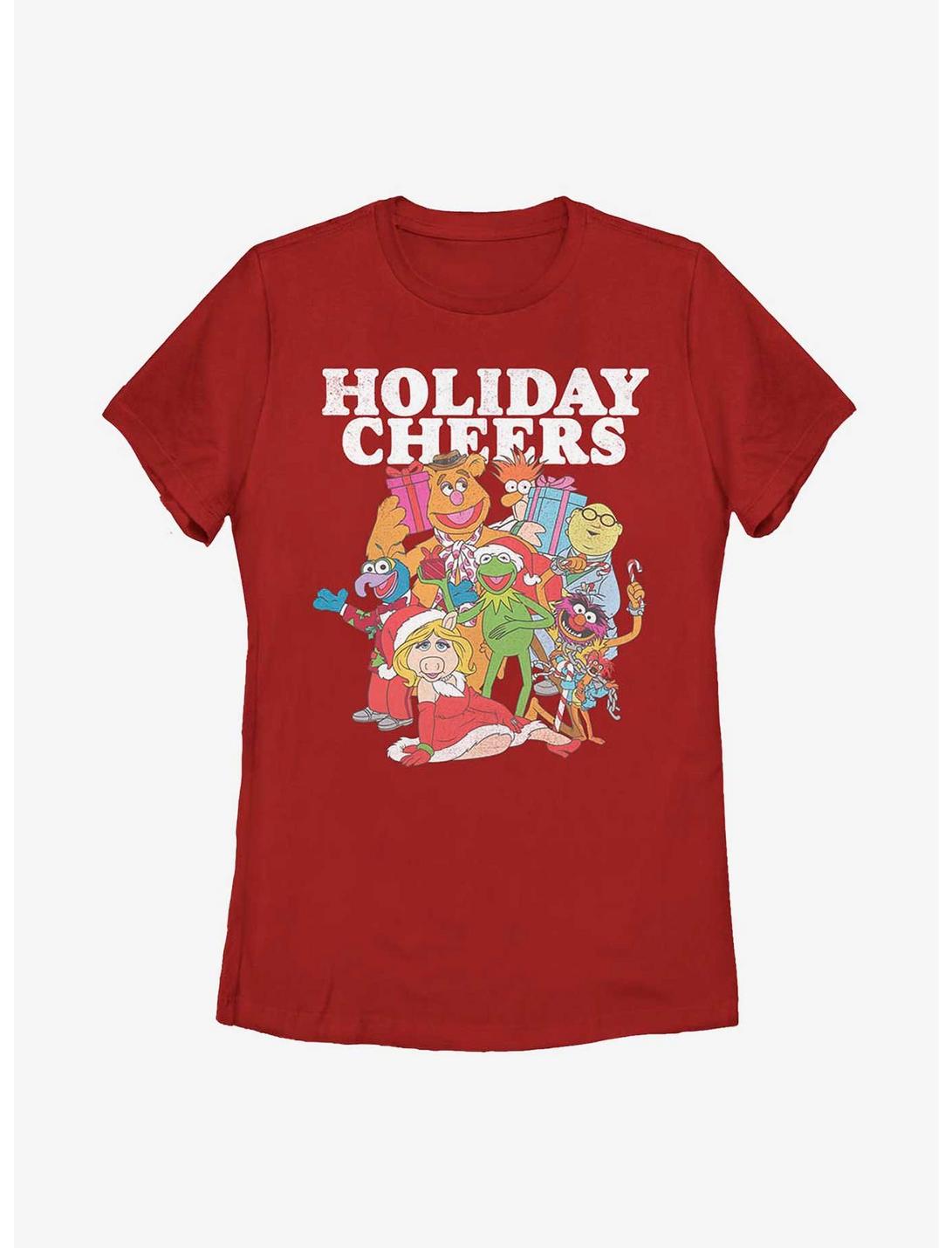 Disney The Muppets Holiday Cheers Womens T-Shirt, RED, hi-res