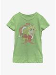 Disney The Muppets Kermit & Miss Piggy Wreath Love Youth Girls T-Shirt, GRN APPLE, hi-res