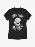 Disney The Nightmare Before Christmas Jolly Santa Jack Womens T-Shirt, BLACK, hi-res