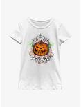 Disney The Nightmare Before Christmas All Hail The Pumpkin King Youth Girls T-Shirt, WHITE, hi-res