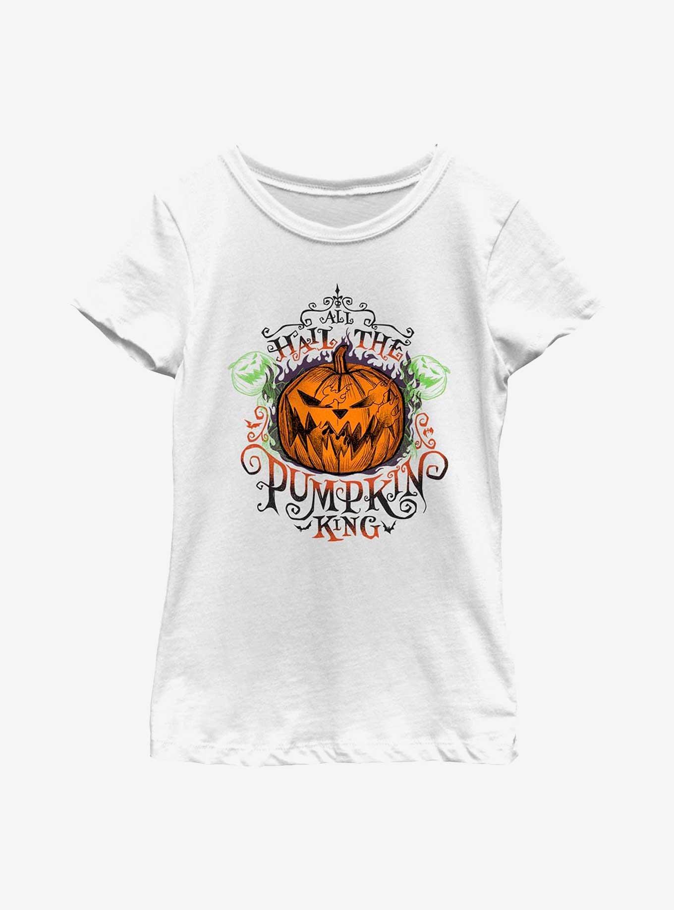 Disney The Nightmare Before Christmas All Hail The Pumpkin King Youth Girls T-Shirt, , hi-res