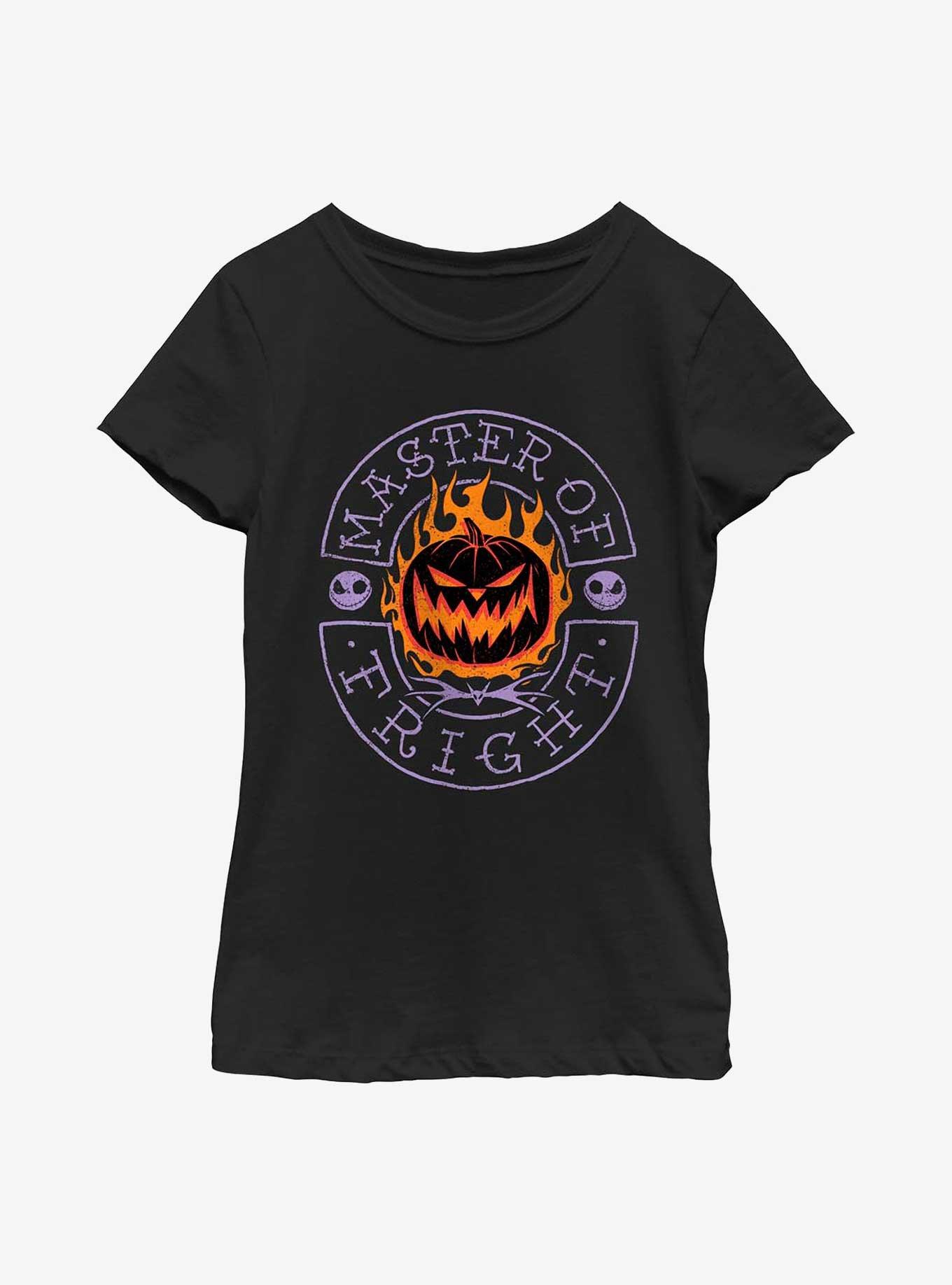 Disney The Nightmare Before Christmas Master Of Fright Youth Girls T-Shirt, BLACK, hi-res