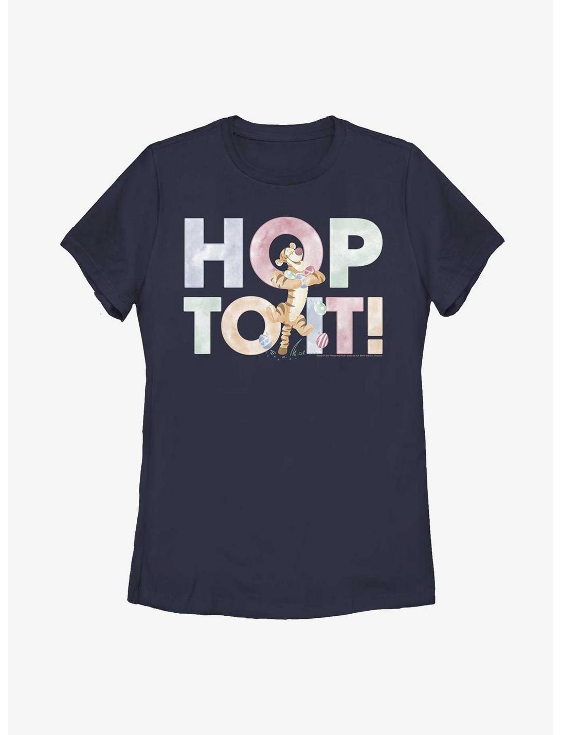 Disney Winnie The Pooh Tigger Hop To It! Womens T-Shirt, NAVY, hi-res
