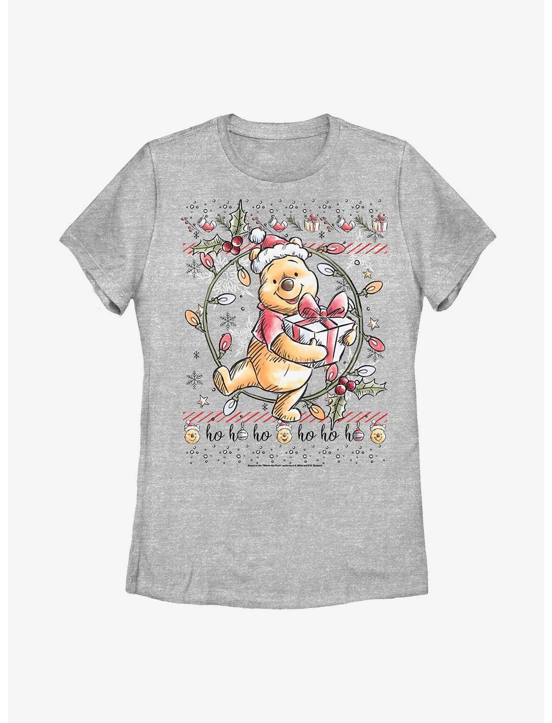 Disney Winnie The Pooh Holidays Womens T-Shirt, ATH HTR, hi-res