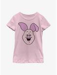 Disney Winnie The Pooh Piglet Big Face Youth Girls T-Shirt, PINK, hi-res