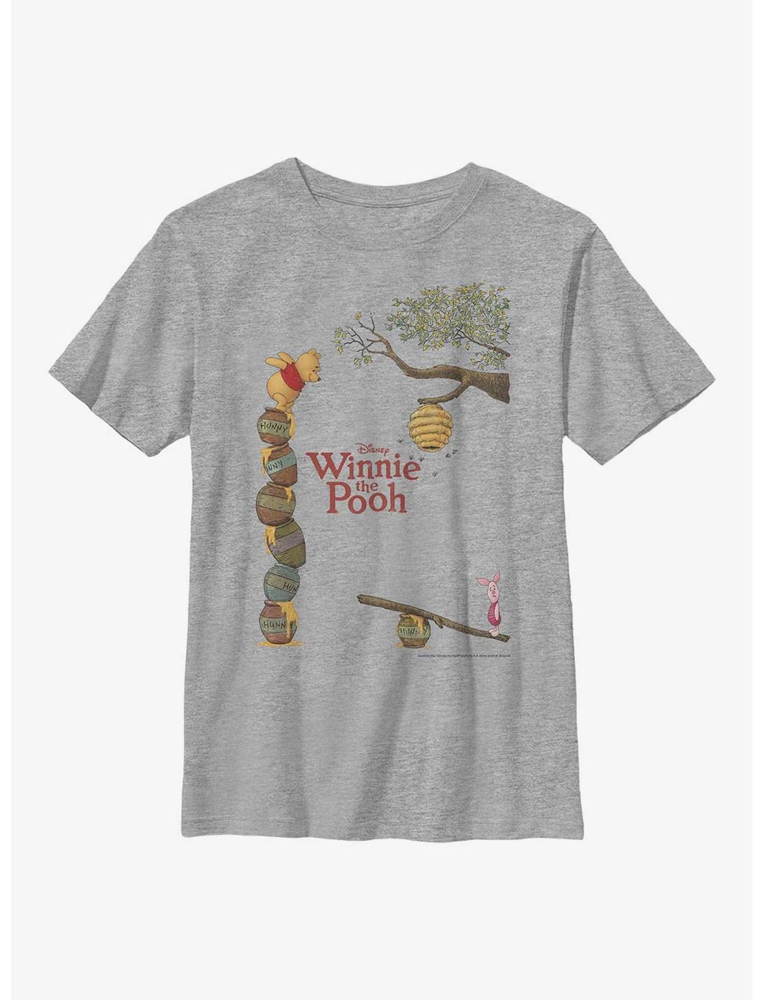 Disney Winnie The Pooh Honey Love Youth T-Shirt, ATH HTR, hi-res