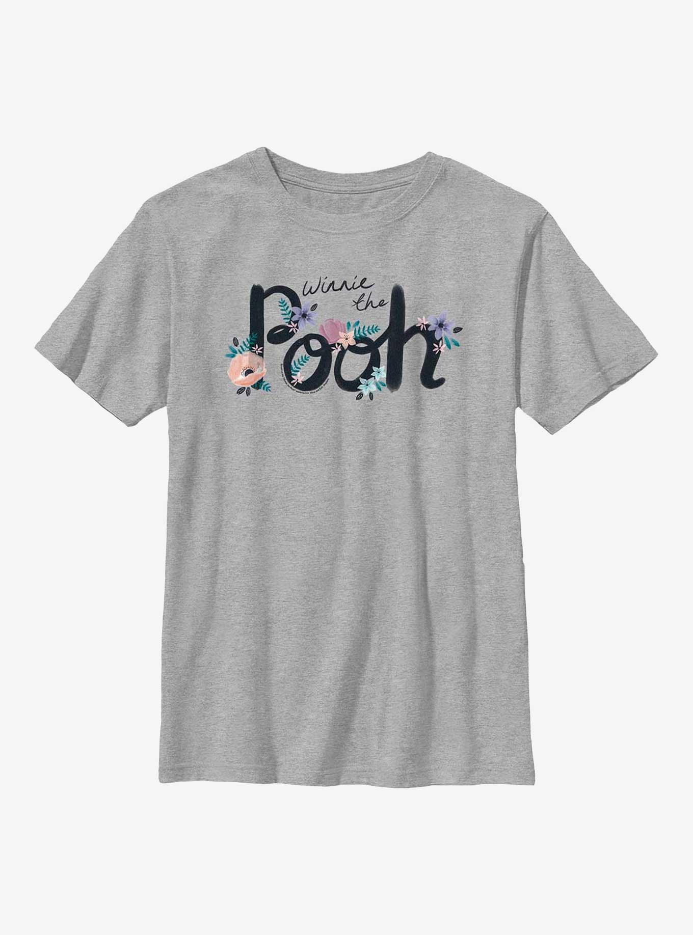 Disney Winnie The Pooh Eeyore Name Art Youth T-Shirt, ATH HTR, hi-res