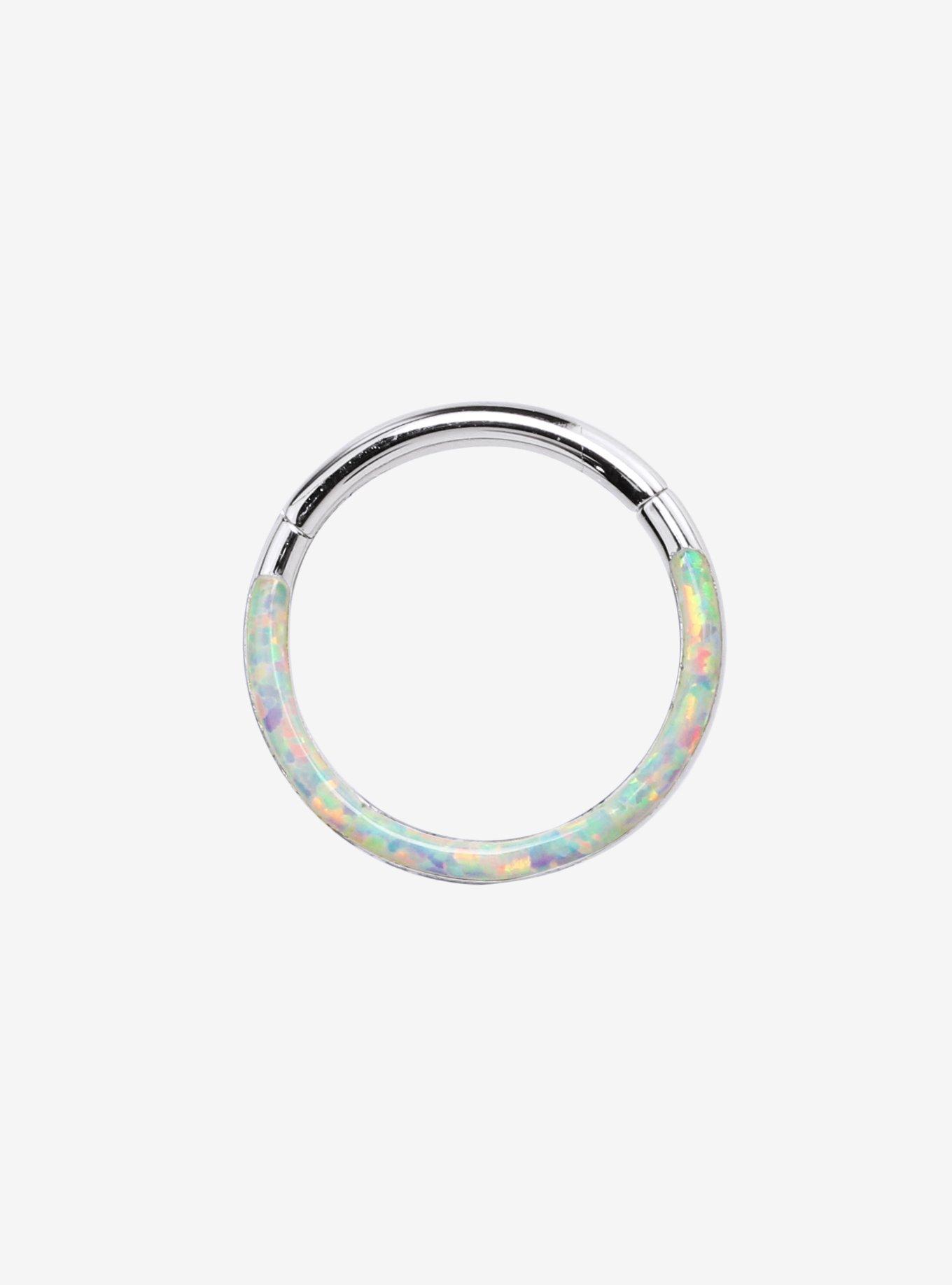 16G Steel Opal Finish Hinged Clicker, , hi-res