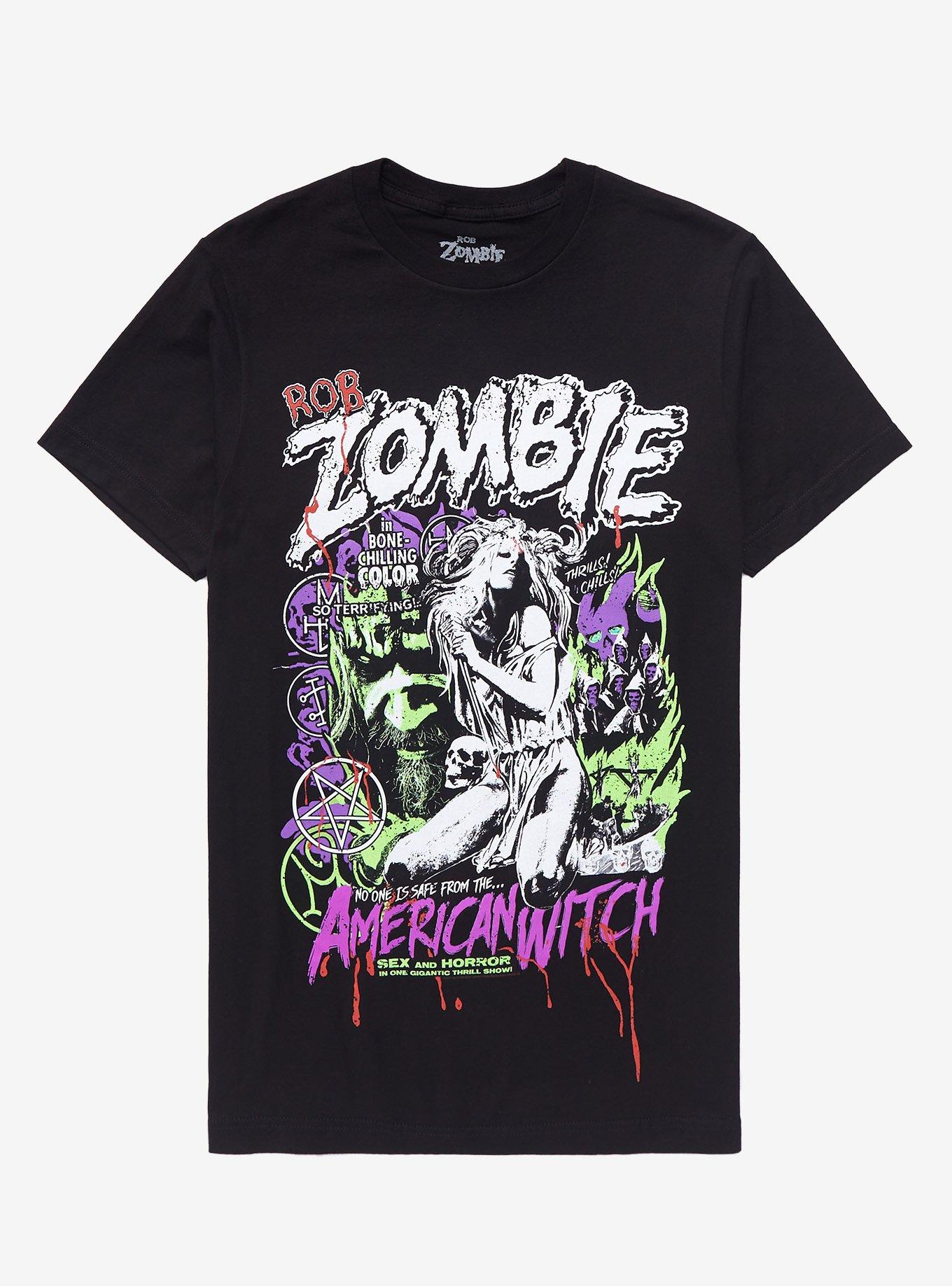 Rob Zombie American Witch Girls T-Shirt, BLACK, hi-res