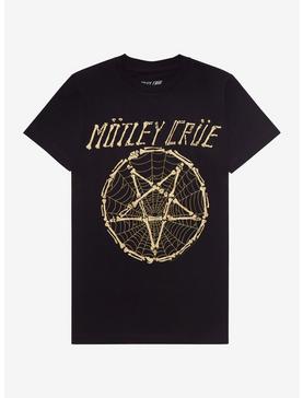 Motley Crue Bones Pentagram Girls T-Shirt, , hi-res