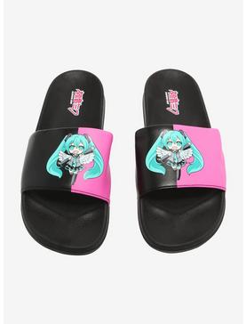 Hatsune Miku Chibi Hatsune Slide Sandals, , hi-res