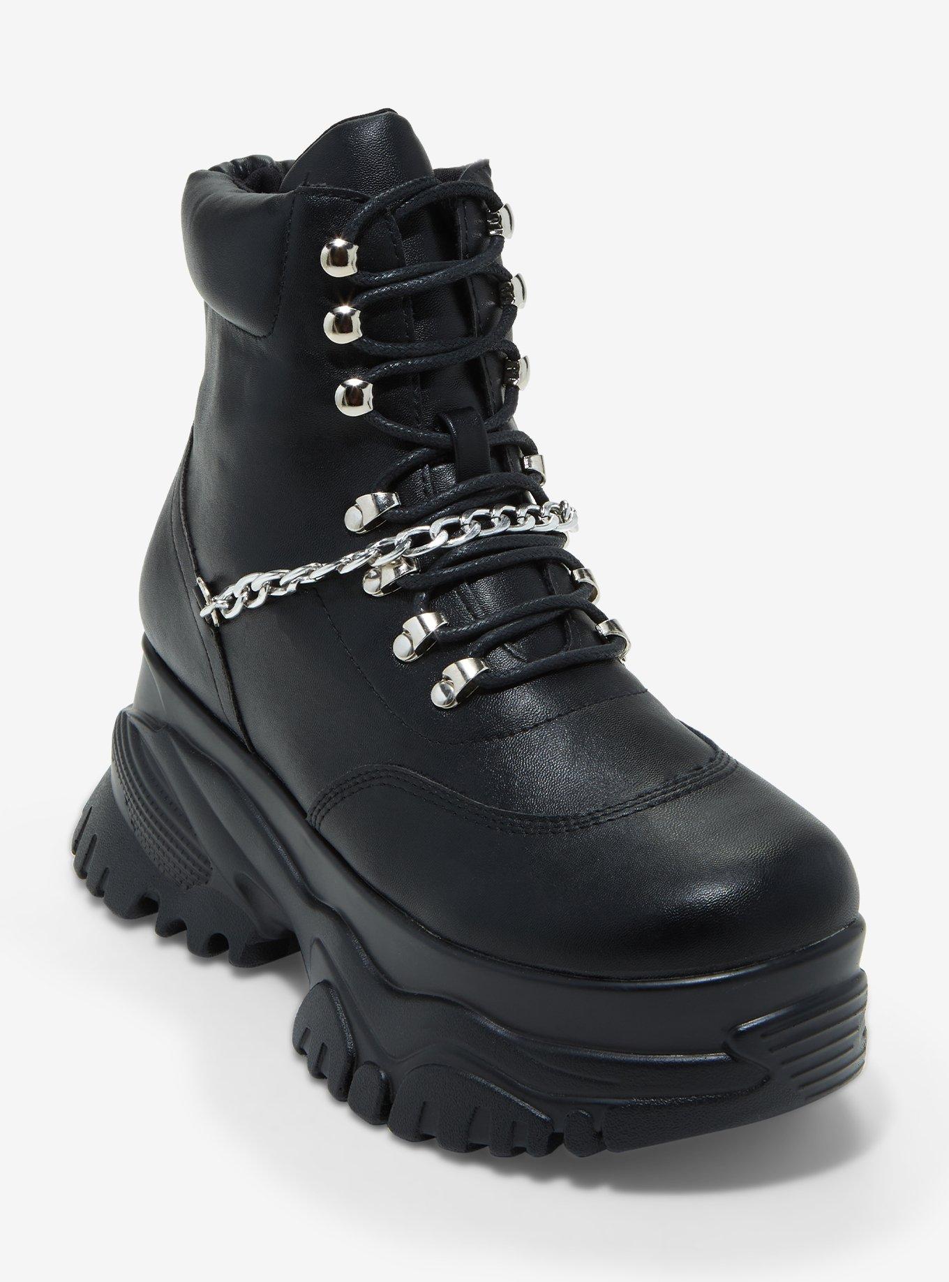 Chunky platform cheap black boots