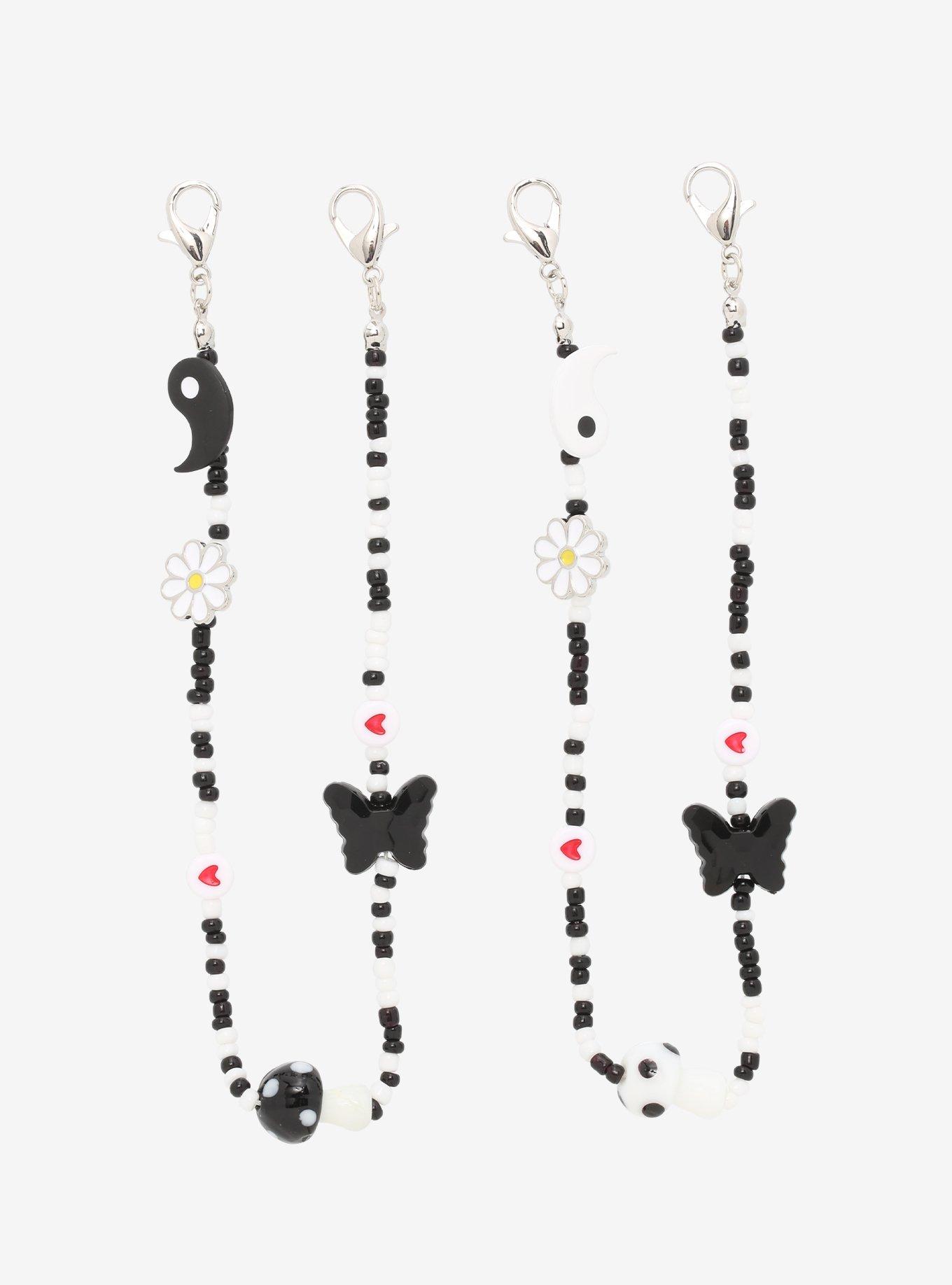 Yin-Yang Beaded Shoe Chain Set, , hi-res
