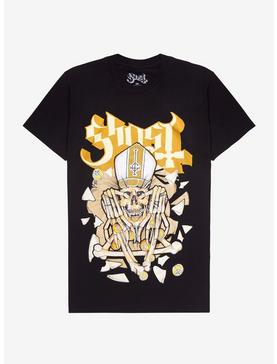 Ghost Papa Emeritus IV Bones Pentagram Girls T-Shirt, , hi-res
