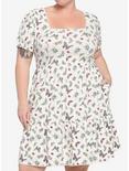 Colorful Bugs Tiered Dress Plus Size, CREAM, hi-res