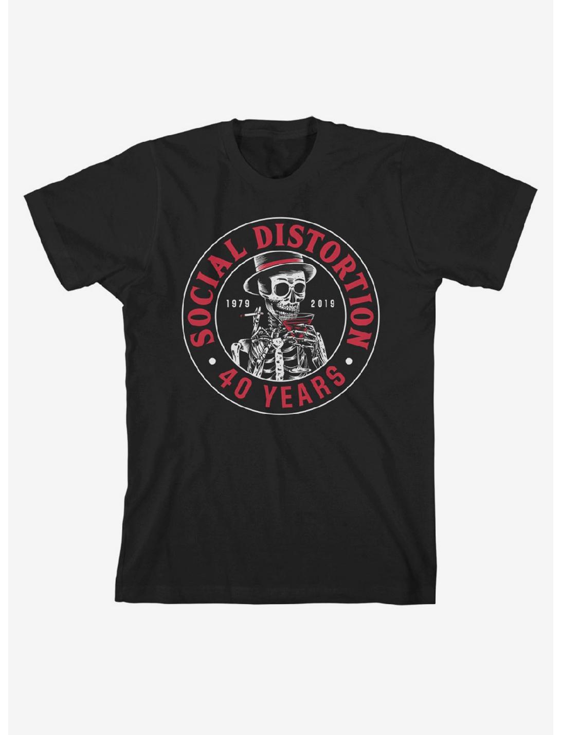Social Distortion 40 Years Girls T-Shirt, BLACK, hi-res
