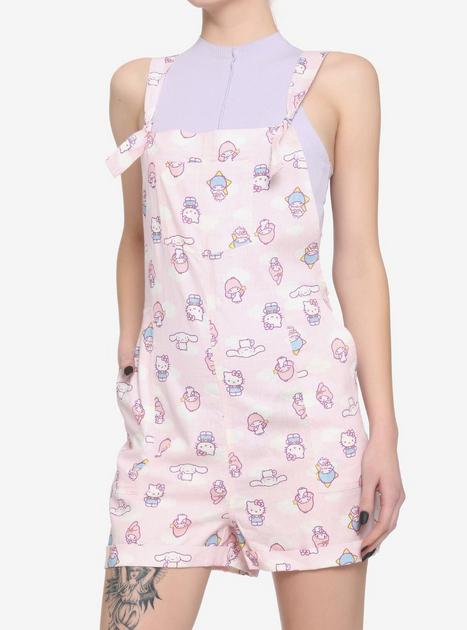Hello Kitty And Friends Cloud Soft Shortalls | Hot Topic