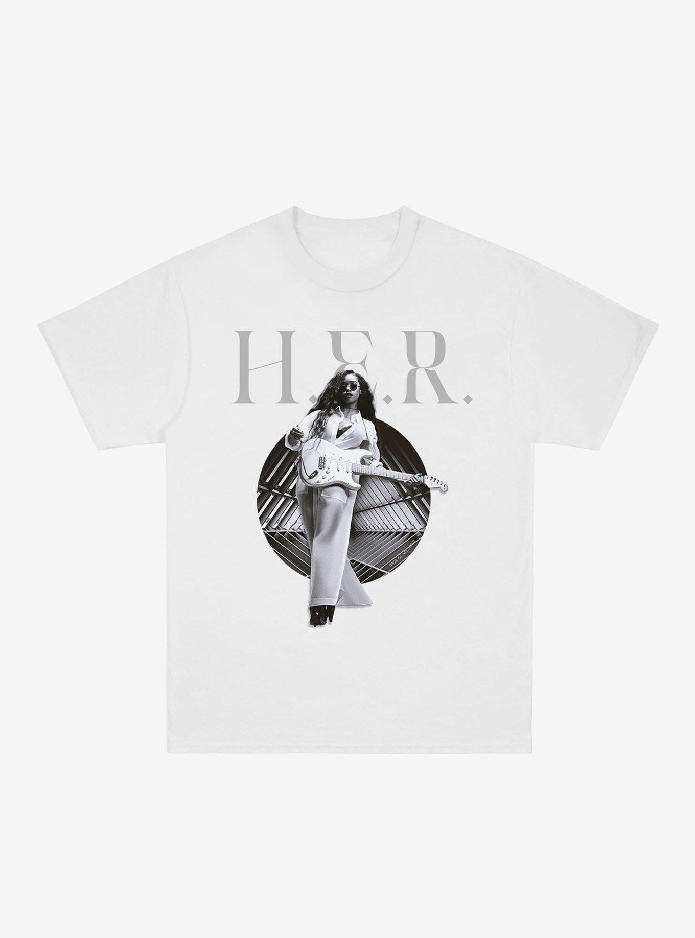 H.E.R. Strutting & Shredding Portrait Girls T-Shirt, BRIGHT WHITE, hi-res