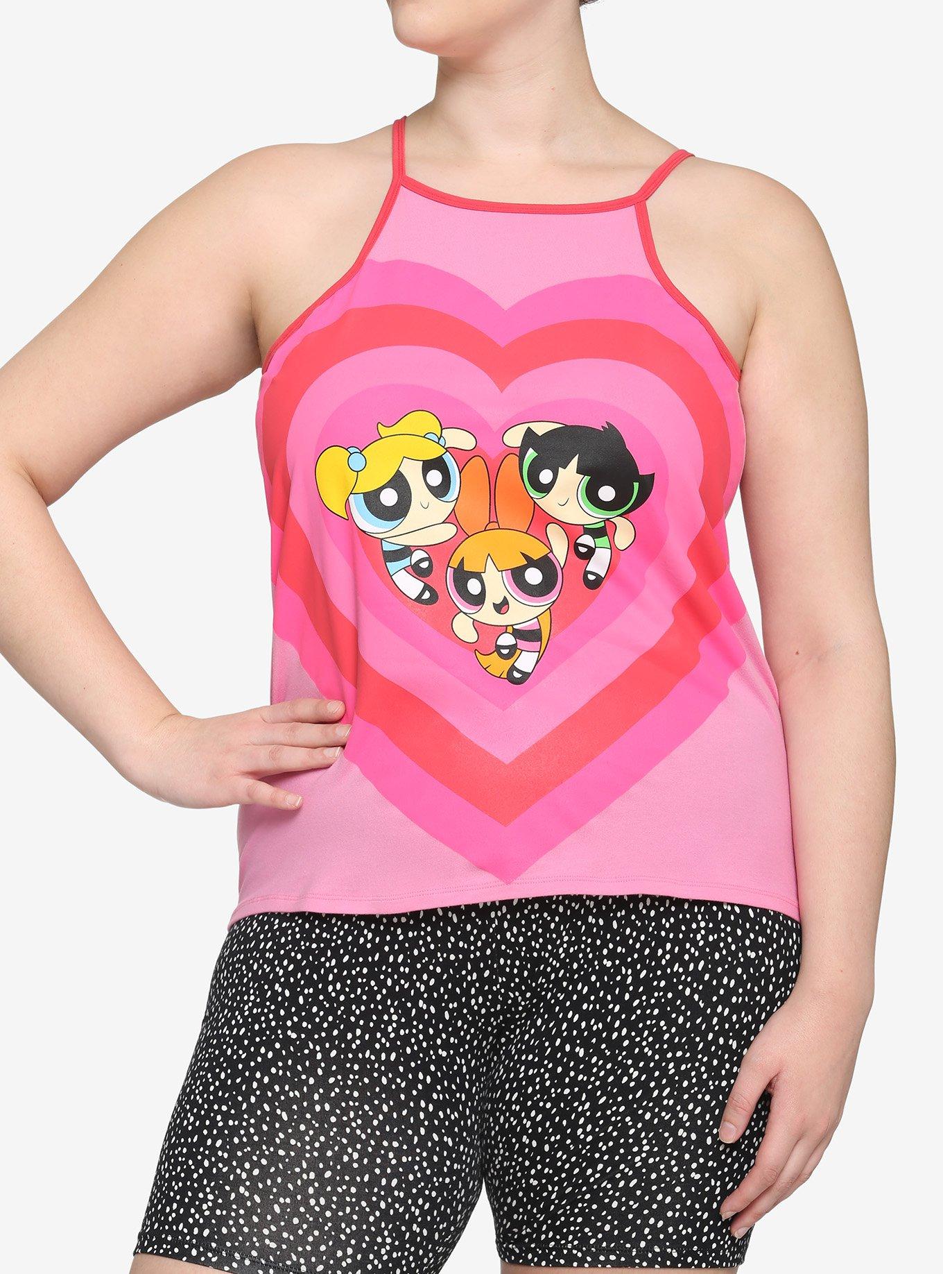The Powerpuff Girls Heart Trio Cami Plus Size, MULTI, hi-res