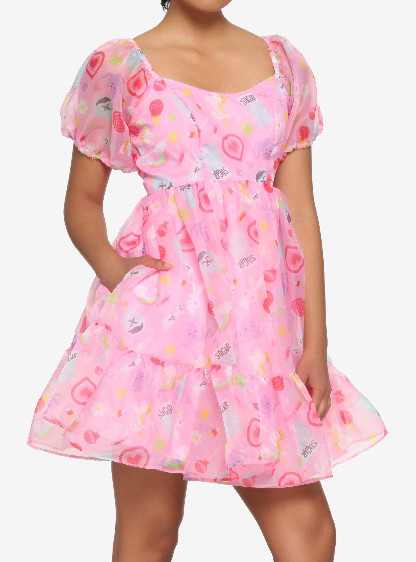 The Powerpuff Girls Ingredients Puffy Organza Dress, MULTI, hi-res