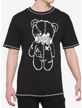 Black & White Contrast Masked Bear T-Shirt, , hi-res