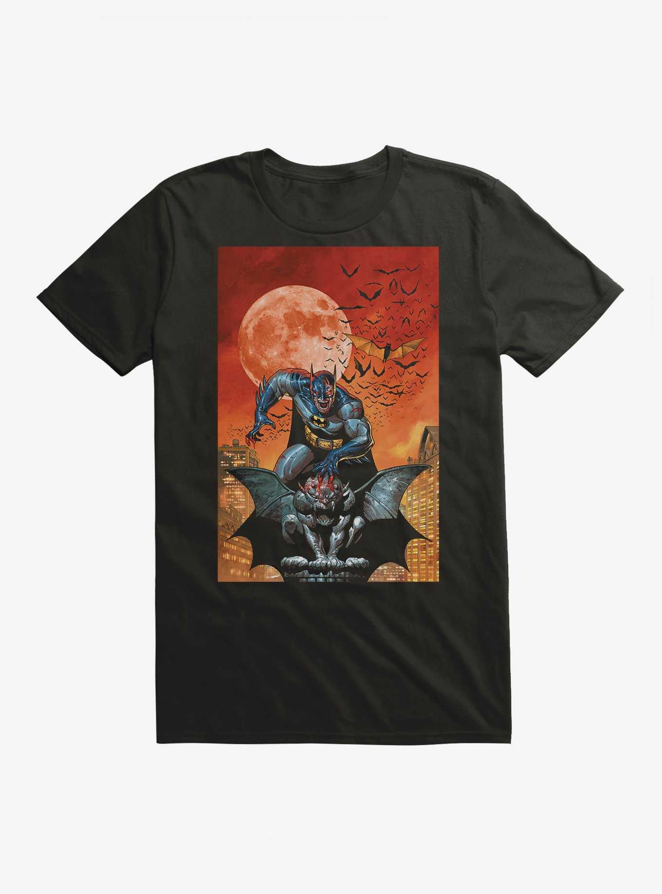 DC Fandome Batman Deceased Zombie Batman On Gargoyle T-Shirt, , hi-res