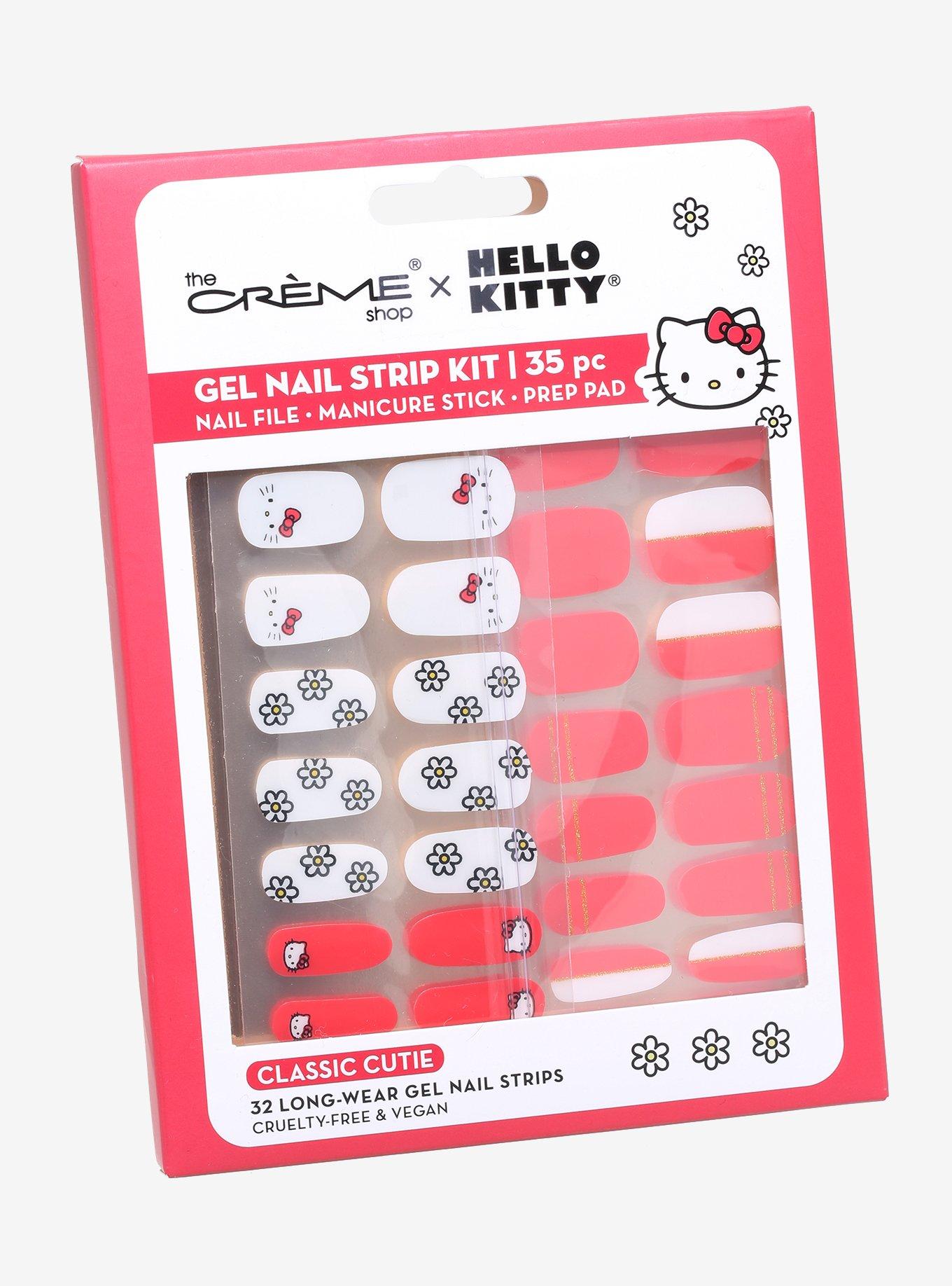 The Creme Shop Hello Kitty Red Gel Nail Strips Set | Hot Topic