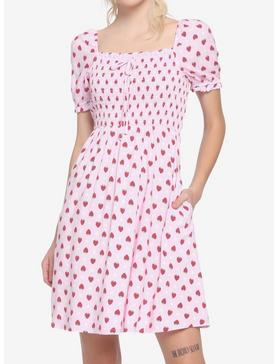 Pink Strawberry Smocked Dress, , hi-res