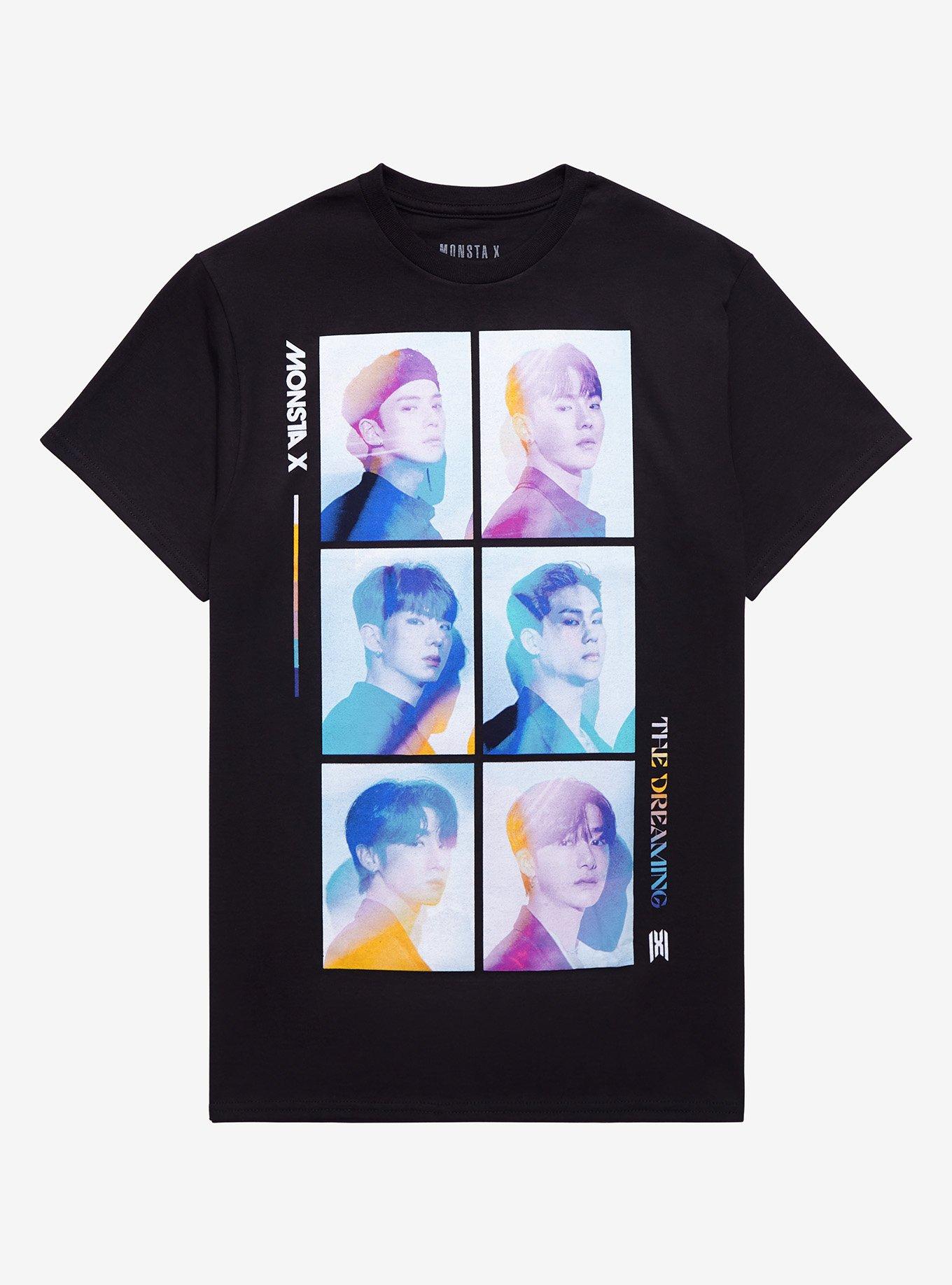 Monsta X Grid T-Shirt, BLACK, hi-res