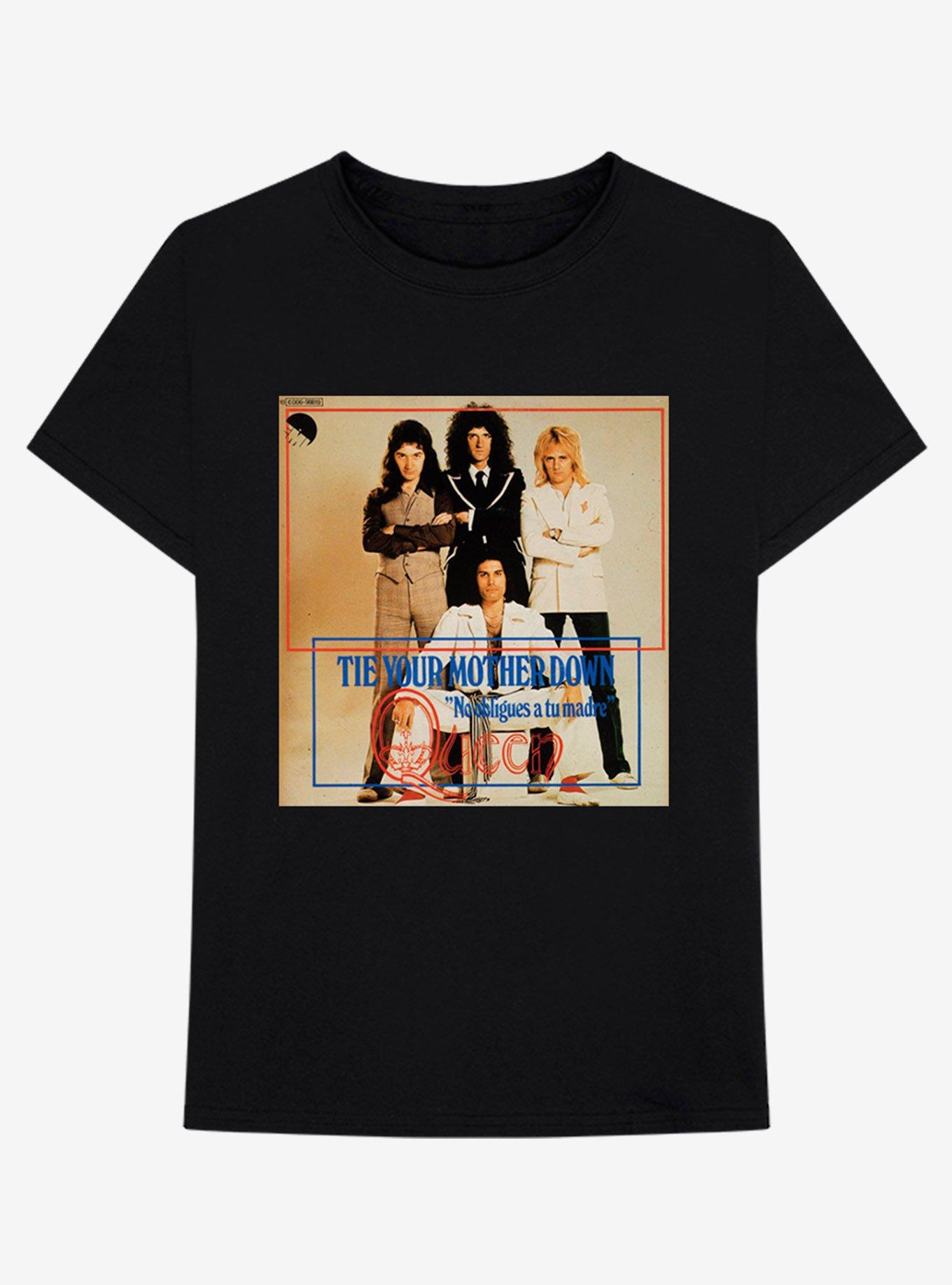 Queen Tie Your Mother Down T-Shirt, BLACK, hi-res