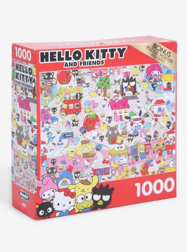 USAopoly  Hello Kitty And Friends My Favorite Flavor 1,000 pc Puzzle, Multicolore, PZ075 798 002200 06