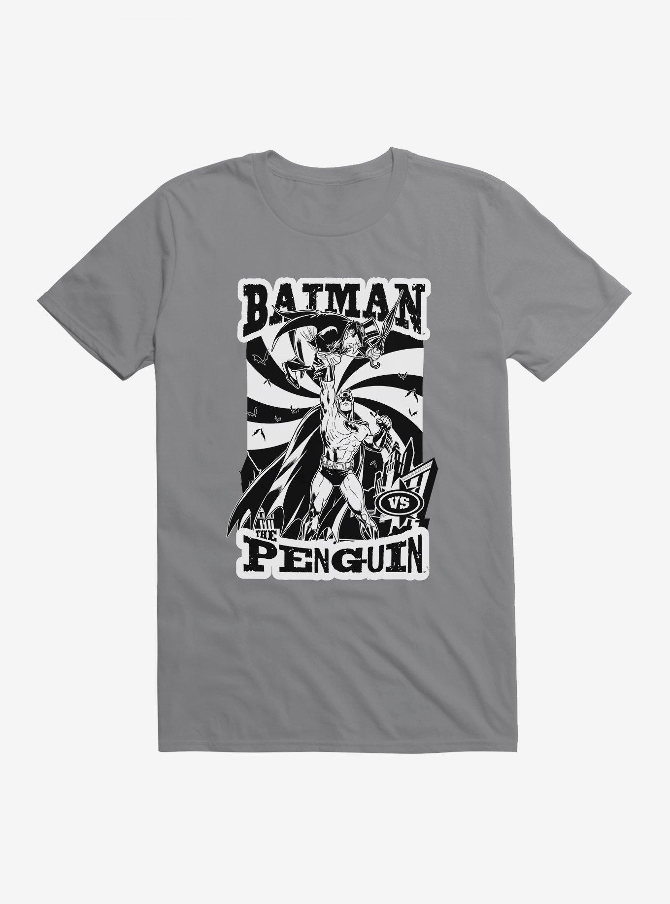 Batman The Penguin Vs Epic Battle T-Shirt, STORM GREY, hi-res