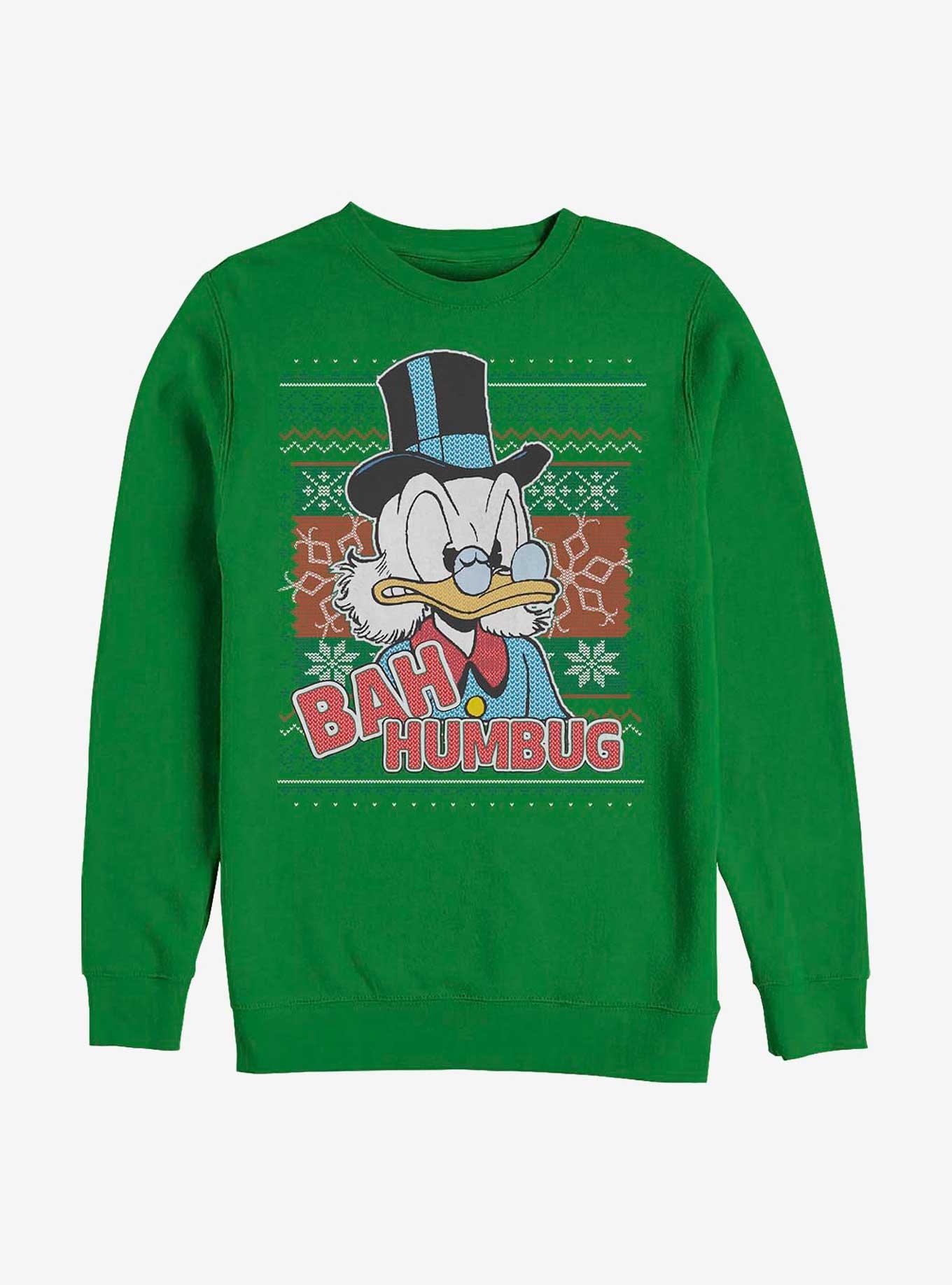 Disney Ducktales Bah Humbug Scrooge Crew Sweatshirt, KELLY, hi-res