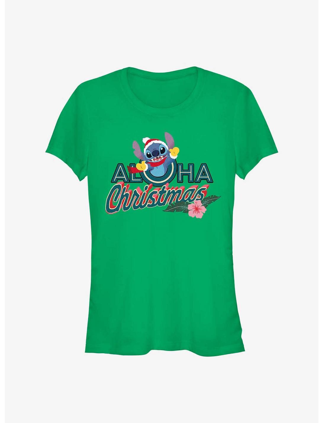 Disney Lilo & Stitch Aloha Christmas Girls T-Shirt, KELLY, hi-res