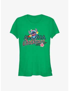 Disney Lilo & Stitch Aloha Christmas Girls T-Shirt, , hi-res
