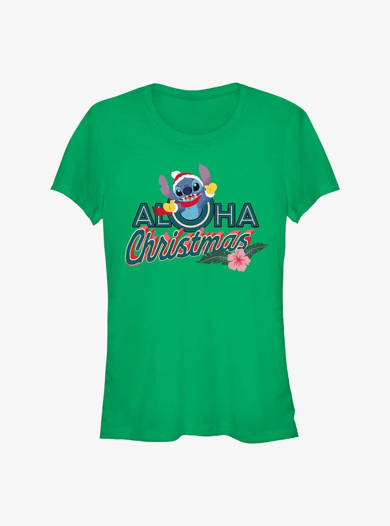 Disney Lilo & Stitch Aloha Christmas Girls T-Shirt, , hi-res