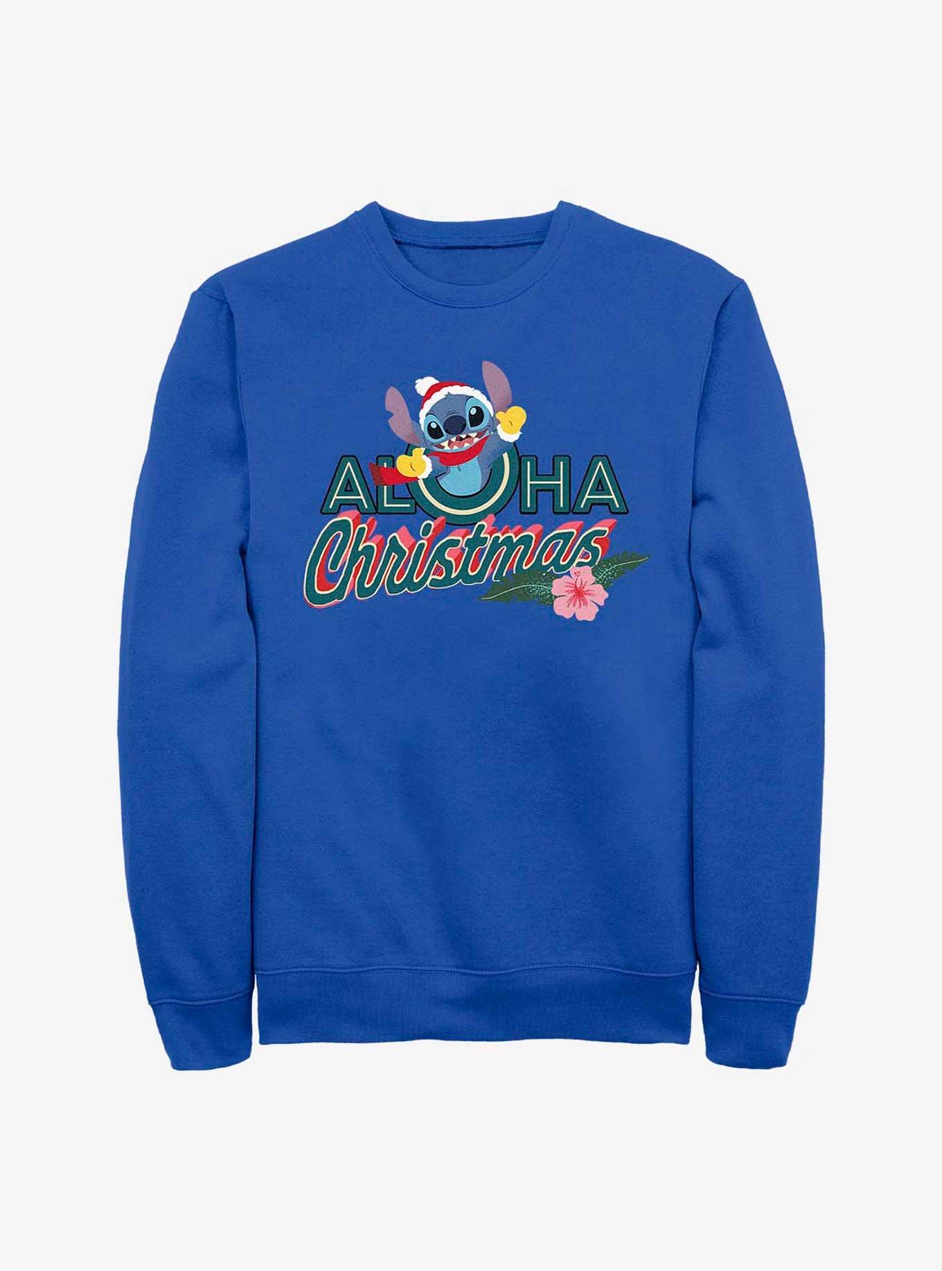 Disney Lilo & Stitch Aloha Christmas Crew Sweatshirt, , hi-res