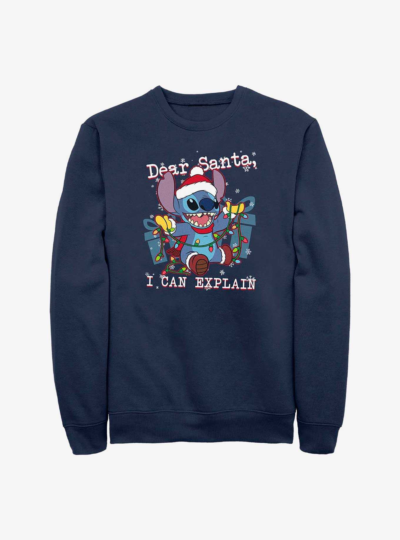 Disney Lilo & Stitch Dear Santa Crew Sweatshirt, , hi-res