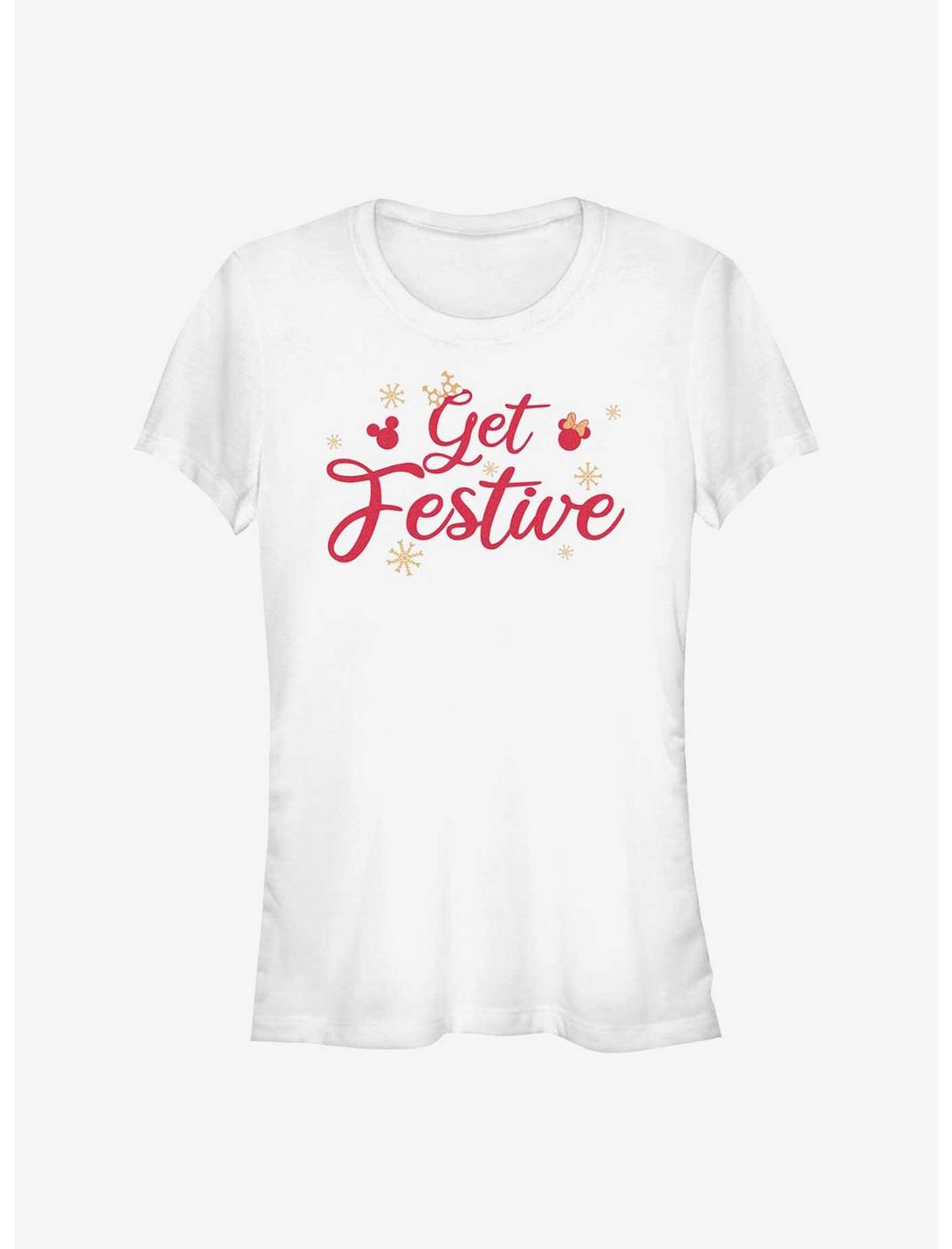 Disney Mickey Mouse Get Festive Girls T-Shirt, WHITE, hi-res