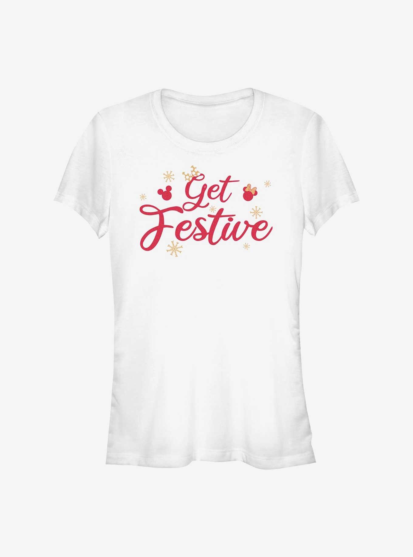 Disney Mickey Mouse Get Festive Girls T-Shirt, WHITE, hi-res