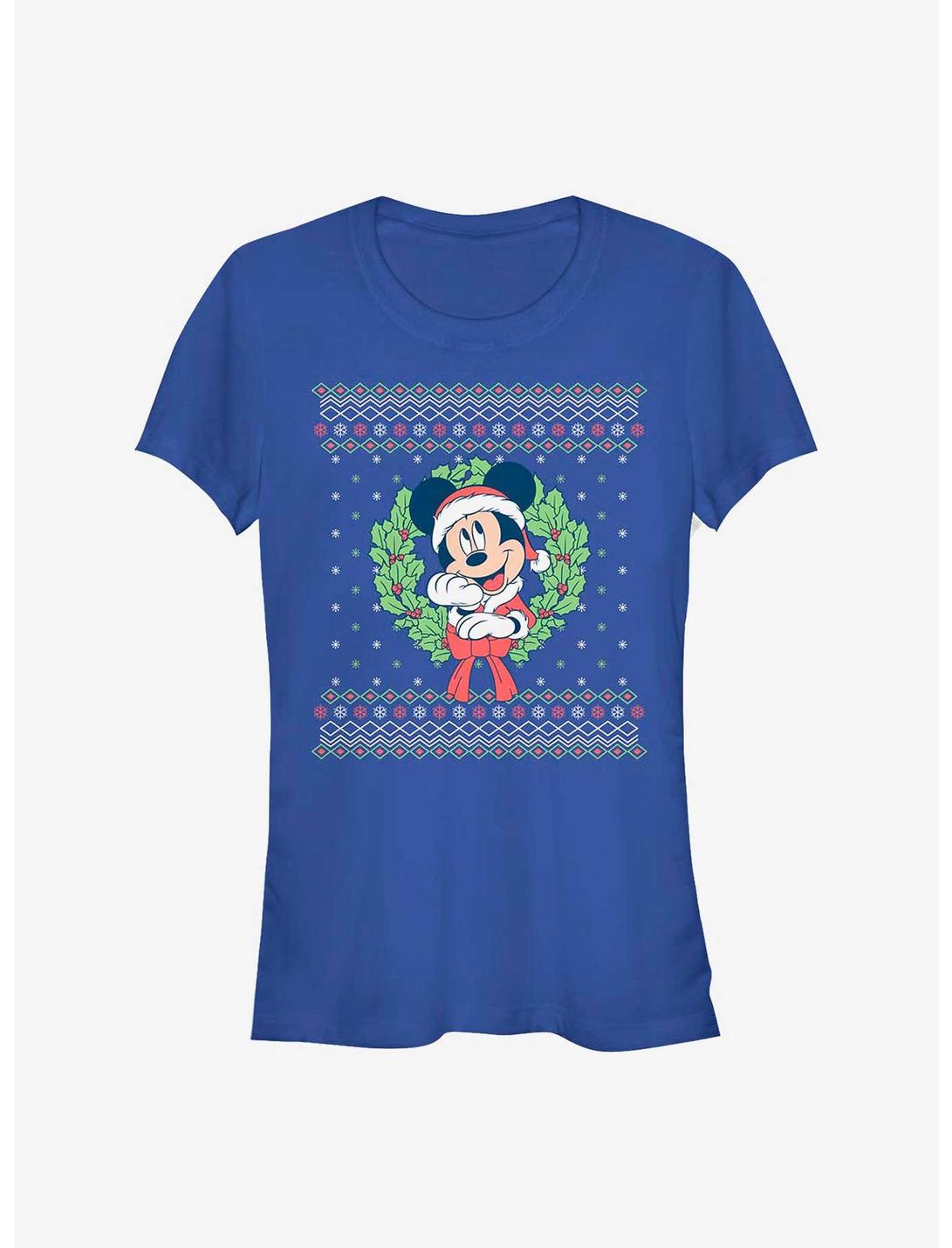 Disney Mickey Mouse Mickey Christmas Girls T-Shirt, ROYAL, hi-res
