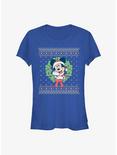 Disney Mickey Mouse Mickey Christmas Girls T-Shirt, ROYAL, hi-res