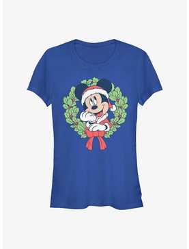 Disney Mickey Mouse Mickey Christmas Wreath Girls T-Shirt, , hi-res