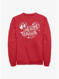 Disney Mickey Mouse Holiday Ears Crew Sweatshirt, RED, hi-res