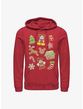 Disney Mickey Mouse & Minnie Mouse Holiday Gingerbread Cookies Hoodie, , hi-res